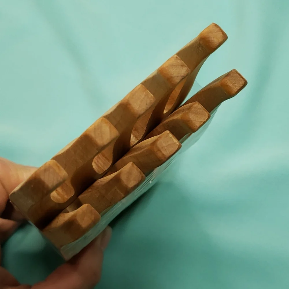 Grizzlies Salad Hands Claws Fork Tongs Birch Wood For Salad Pasta NWT